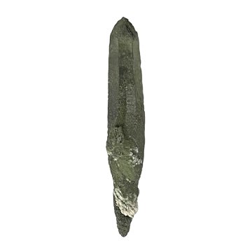 天然石  ガネーシュヒマール産  ヒマラヤ水晶 両剣ポイント  クローライトINクォーツ（26127）の画像