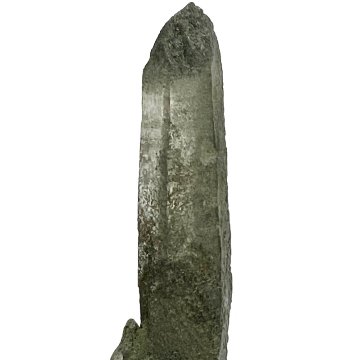 天然石  ガネーシュヒマール産  ヒマラヤ水晶 両剣ポイント  クローライトINクォーツ（26127）の画像