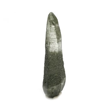 天然石  ガネーシュヒマール産  ヒマラヤ水晶 両剣ポイント  クローライトINクォーツ（26128）の画像