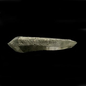 天然石  ガネーシュヒマール産  ヒマラヤ水晶 両剣ポイント  クローライトINクォーツ（26128）の画像
