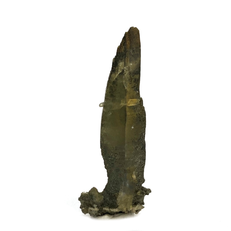 天然石  ガネーシュヒマール産  ヒマラヤ水晶 ポイント クローライトINクォーツ（26131）の画像