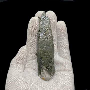 天然石  ガネーシュヒマール産  ヒマラヤ水晶 ポイント クローライトINクォーツ（26135）の画像