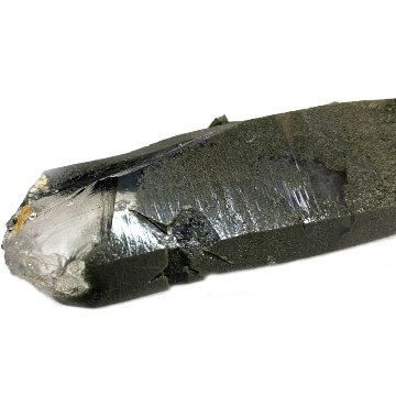 天然石  ガネーシュヒマール産  ヒマラヤ水晶 ポイント クローライトINクォーツ（26135）の画像
