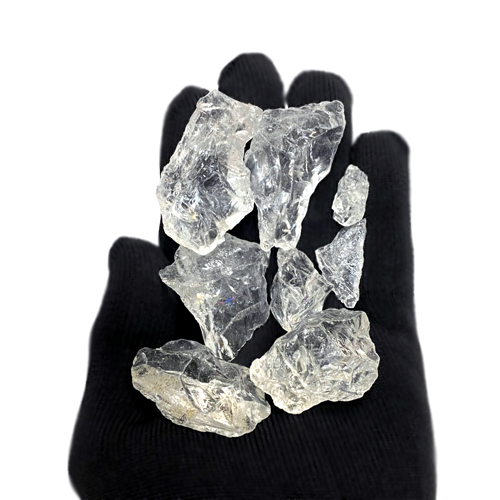 天然石 水晶 クリスタル ラフカット 原石  (100g) 【おまかせ品】 の画像