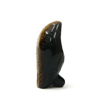 天然石 タイガーアイ フクロウの彫刻品（02）画像