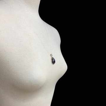天然石 ブルーピーターサイト ペンダントトップ  (02) シルバー磨き用布付の画像