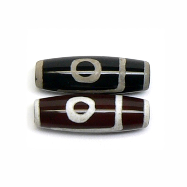 天然石 チベット天珠  一眼天珠（1個) 【おまかせ品】の画像