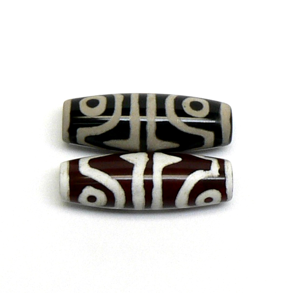 天然石 チベット天珠 四眼天珠（1個) 【おまかせ品】の画像