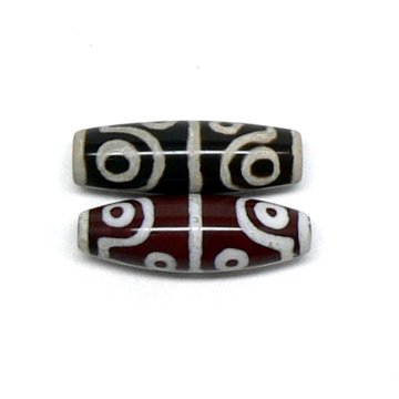 天然石 チベット天珠 八眼天珠（1個) 【おまかせ品】の画像