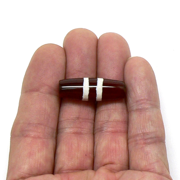 天然石 チベット天珠 線珠（1個）【おまかせ品】の画像