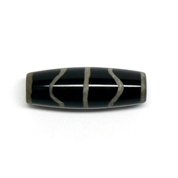 天然石 チベット天珠 水紋天珠 ブラック（1個）【おまかせ品】の画像