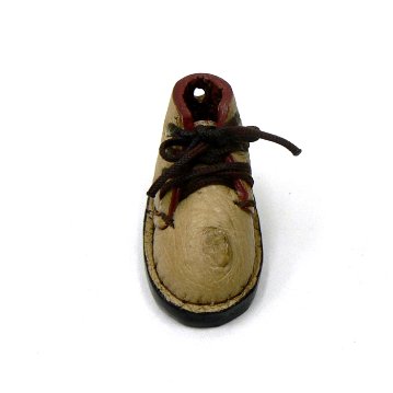 ミニ靴 ストラップ  キーホルダー   ライトブラウンオーストリッチ(S) 画像