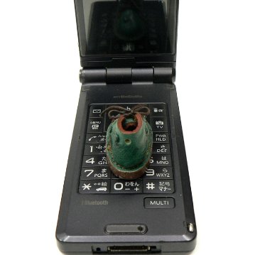 ミニ靴 ストラップ  キーホルダー   グリーンオーストリッチ(M) の画像