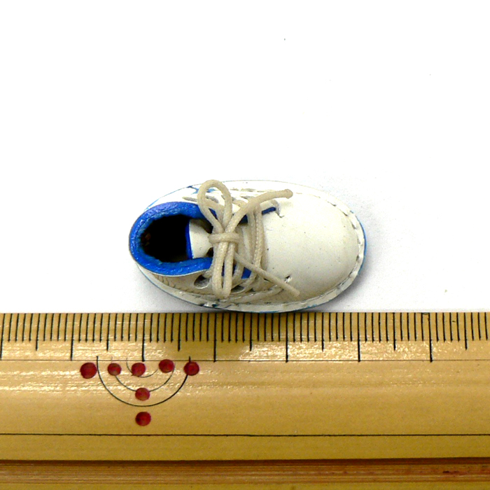 ミニ靴 ストラップ  キーホルダー   パステルノート ブルー(S) 画像