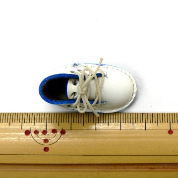 ミニ靴 ストラップ  キーホルダー   パステルノート ブルー(M) 画像