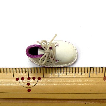 ミニ靴 ストラップ  キーホルダー   パステルノート ピンク(S) 画像