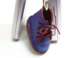 ミニ靴 ストラップ  キーホルダー   アルファ･ブルー(S) 画像