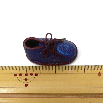 ミニ靴 ストラップ  キーホルダー   アルファ･ブルー(M) 画像