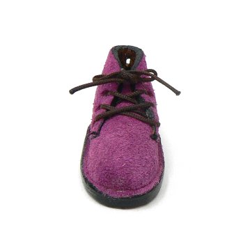 ミニ靴 ストラップ  キーホルダー   ピンク・スエード(M) 画像