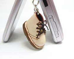 ミニ靴 ストラップ  キーホルダー   ヌメ革(S) の画像