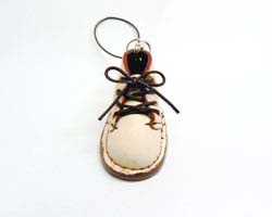 ミニ靴 ストラップ  キーホルダー   ヌメ革(S) の画像