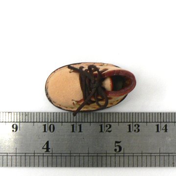 ミニ靴 ストラップ  キーホルダー   ヌメ革(S) の画像