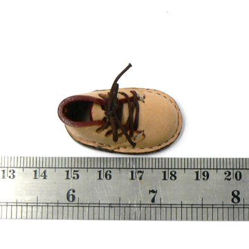 ミニ靴 ストラップ  キーホルダー   ヌメ革(M) 画像