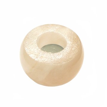 【おまかせ品】ヒマラヤ岩塩  ピンクソルト  アップル型キャンドルホルダー（洗浄済）02Sの画像