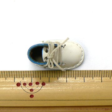 ミニ靴 ストラップ  キーホルダー   パステルノート マリンブルー(S) 画像