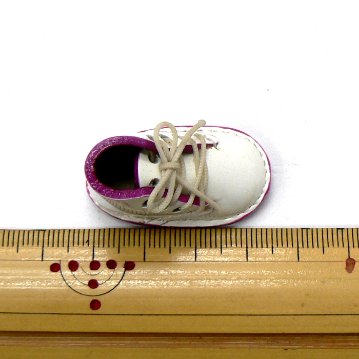 ミニ靴 ストラップ  キーホルダー   パステルノート ピンク(M) 画像
