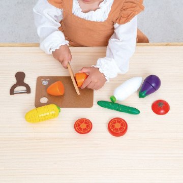 はじめてのおままごと サラダセット(木箱入) 出産祝い 1歳誕生日 知育玩具 おもちゃの画像