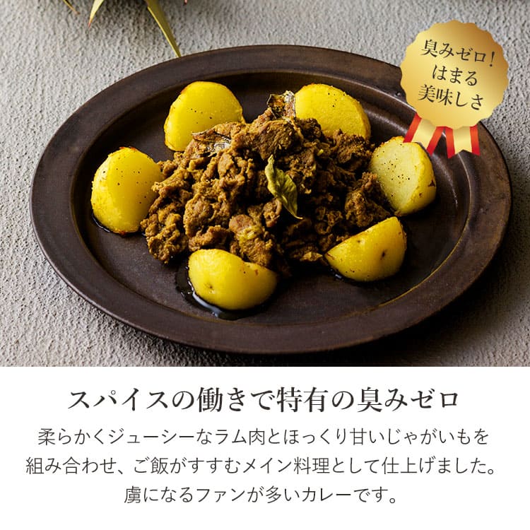 5つ星ホテルシェフが作った 【肉系カレー3種】スリランカカレー3個セット 地元人気店 アルッガマゲの画像