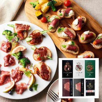 国産＆スペイン産 生ハム６種セット イベリコ屋 の 全ての画像