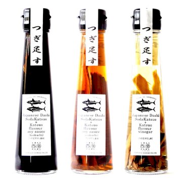 注ぎ足して使える だし醤油・だし酢３本セットの画像