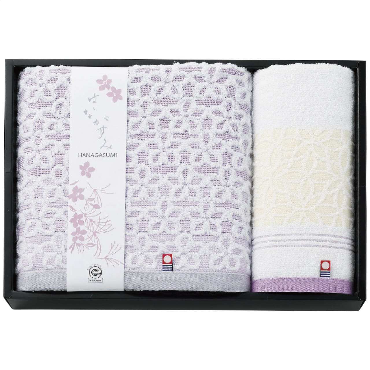 バス・ウォッシュタオルセット パープル はながすみの画像
