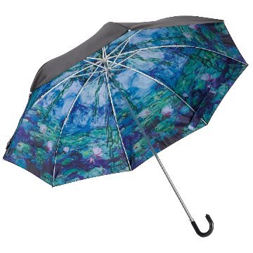 晴雨兼用 名画 折りたたみ傘 モネ 睡蓮の画像