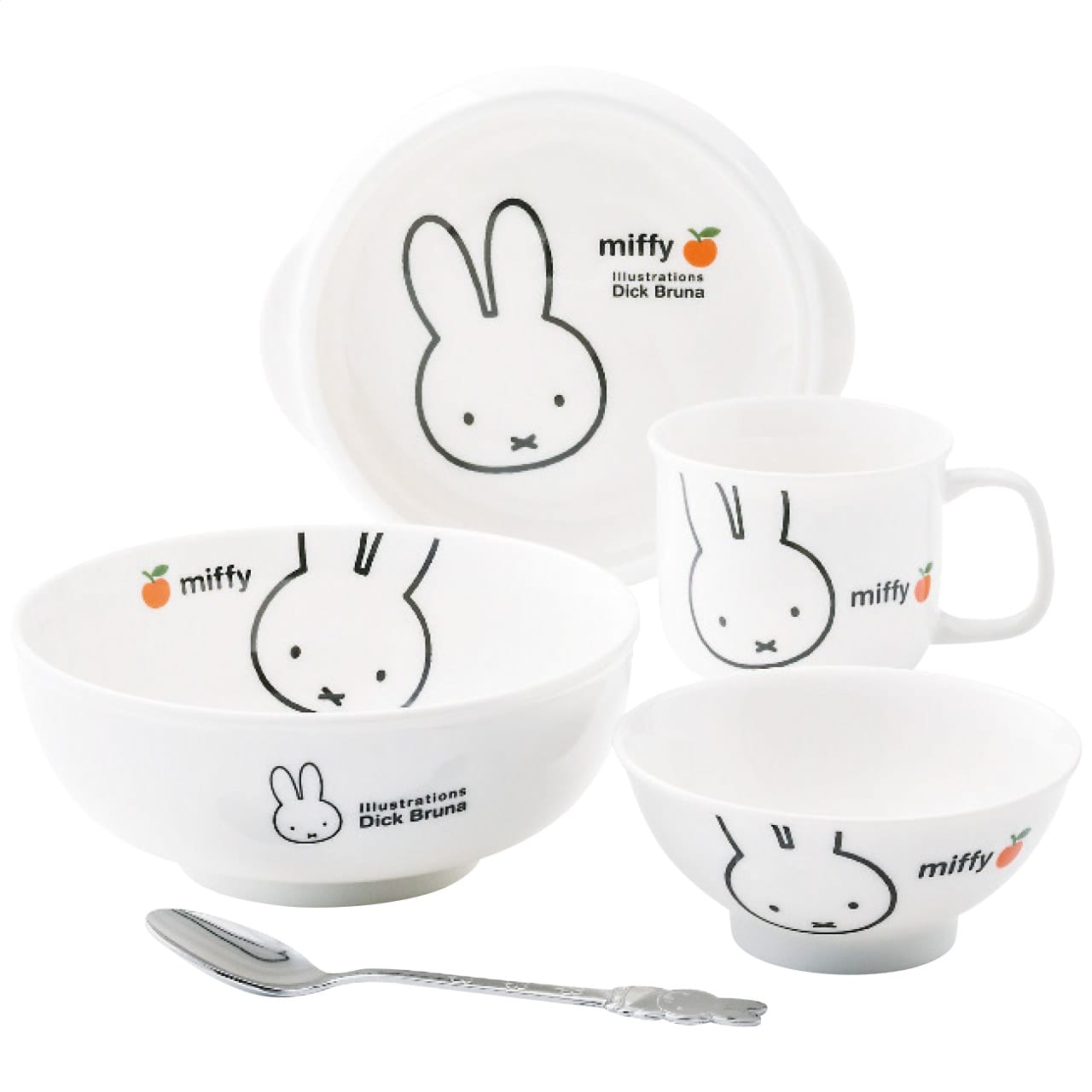 お子様食器ギフトセット ミッフィーアップルの画像