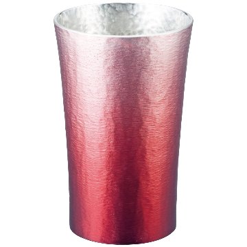 錫製タンブラー 200ml 赤の画像