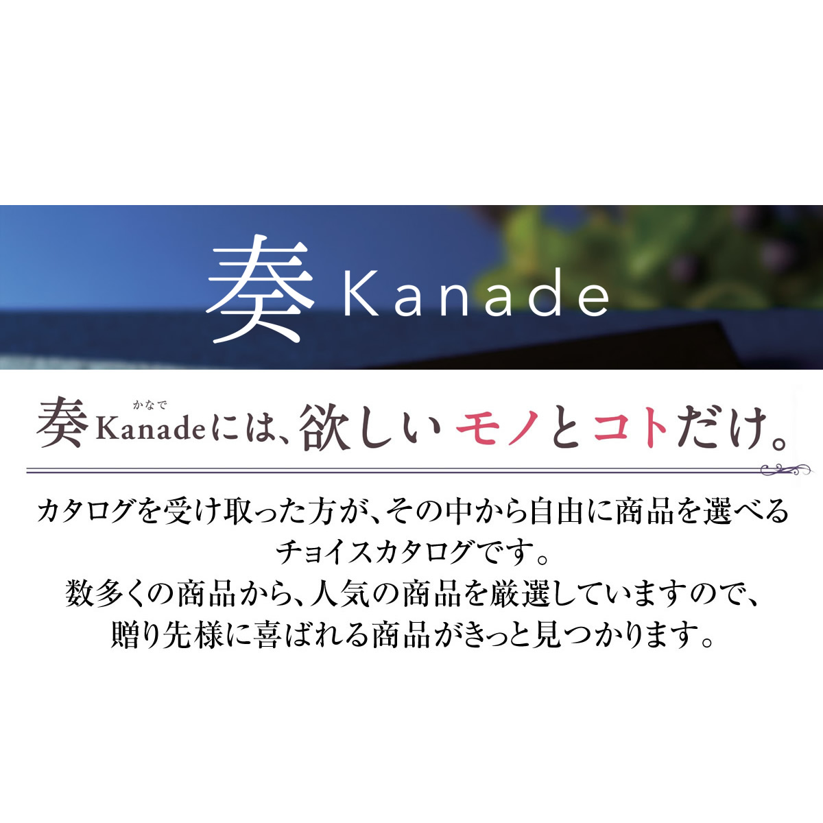 10%OFF★奏 Kanade 涼風（りょうふう）カタログギフト/3,900円コースの画像