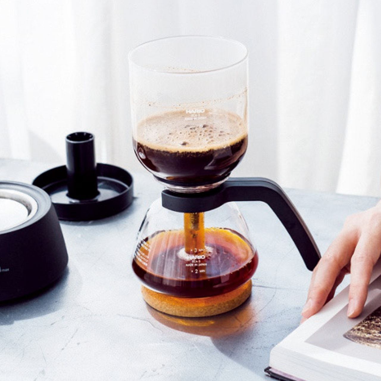 エレクトリック コーヒー サイフォン ハリオの画像