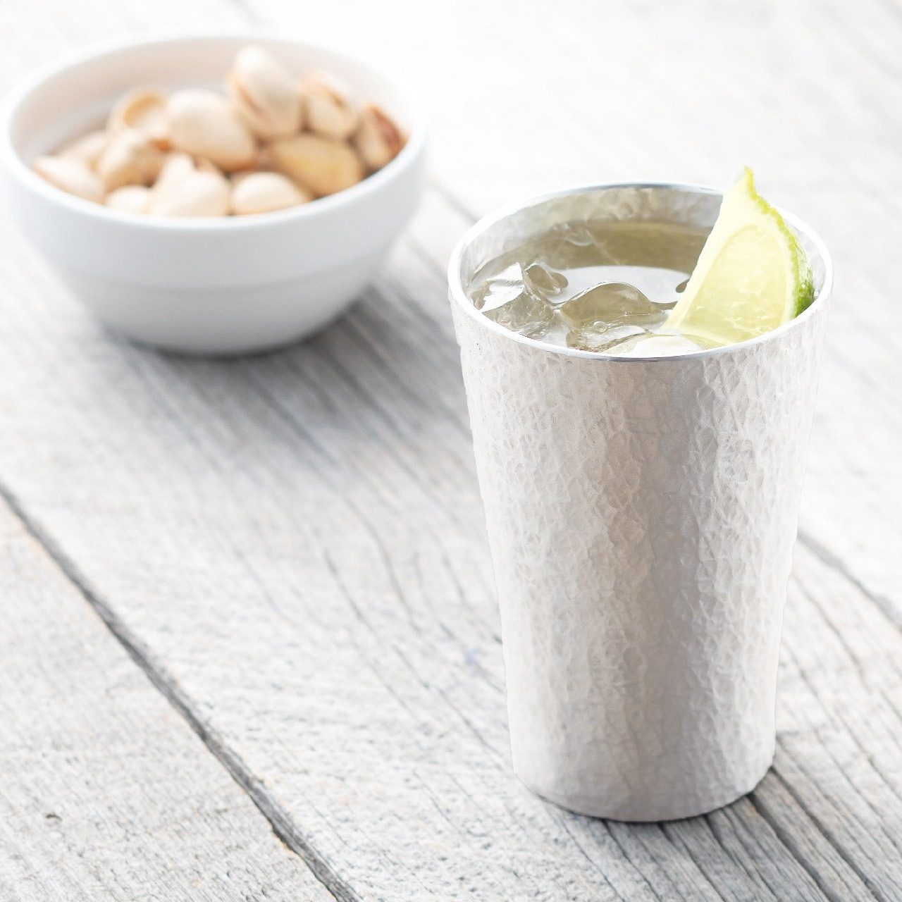 錫製 タンブラー 225ml 六花 (中)の画像