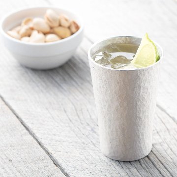 錫製 タンブラー 225ml 六花 (中)の画像