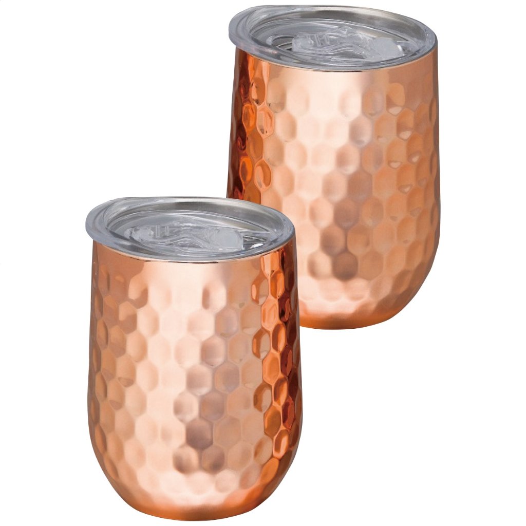 ステンレスタンブラー 350ml 2客セット 蓋付 ククナの画像