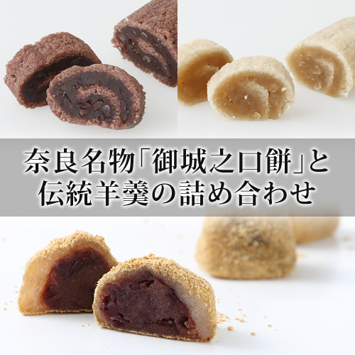 羊羹２種（玄武羹・白虎羹）と御城之口餅詰合せの画像