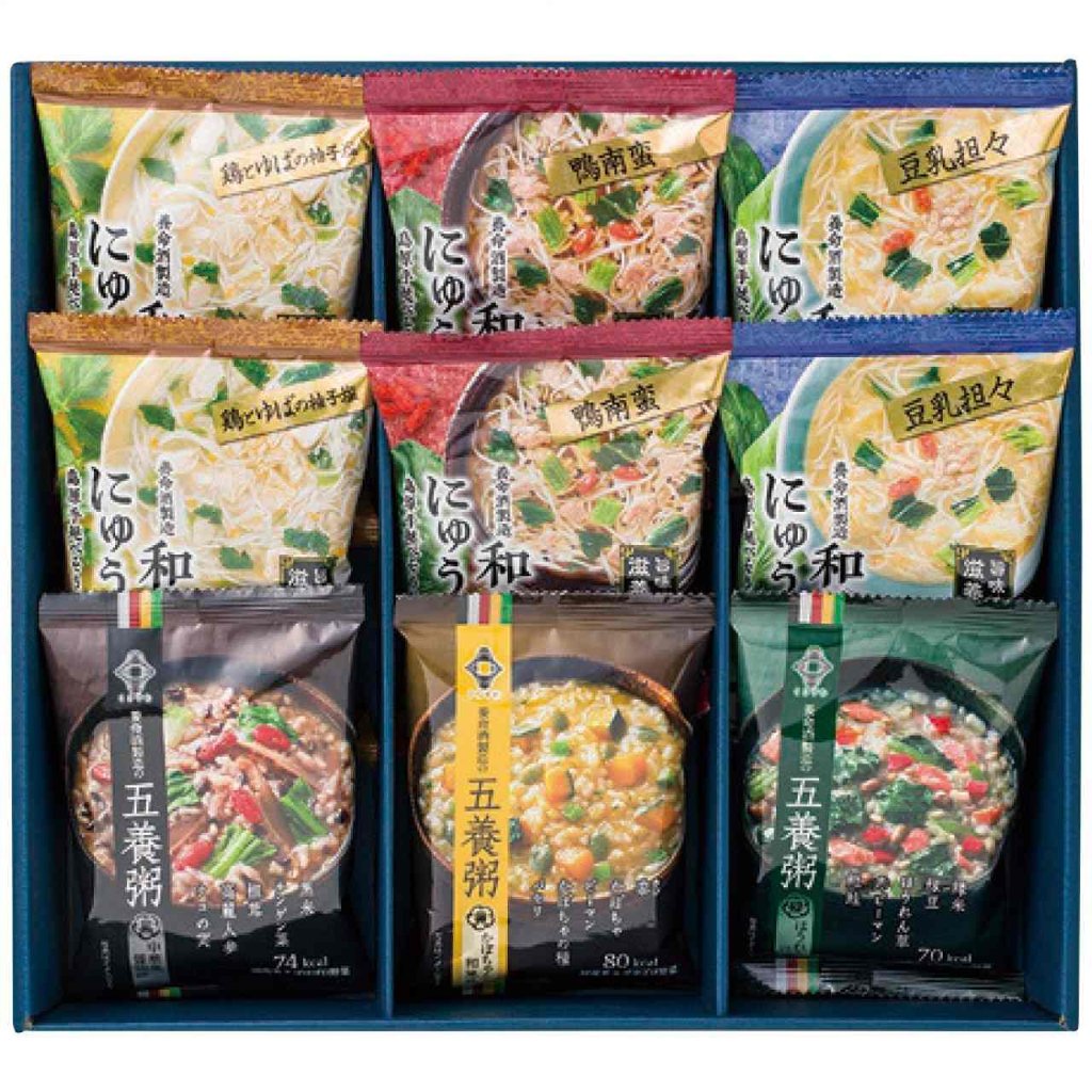 和養生 にゅうめん 3種 と 五養粥 3種 9食セットの画像