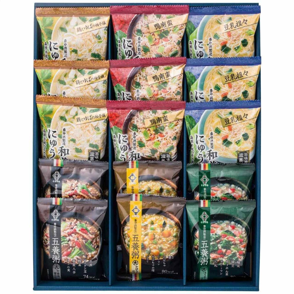 和養生 にゅうめん 3種 と 五養粥 3種 15食セットの画像