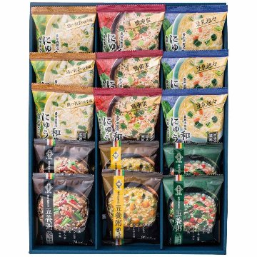 和養生 にゅうめん 3種 と 五養粥 3種 15食セットの画像
