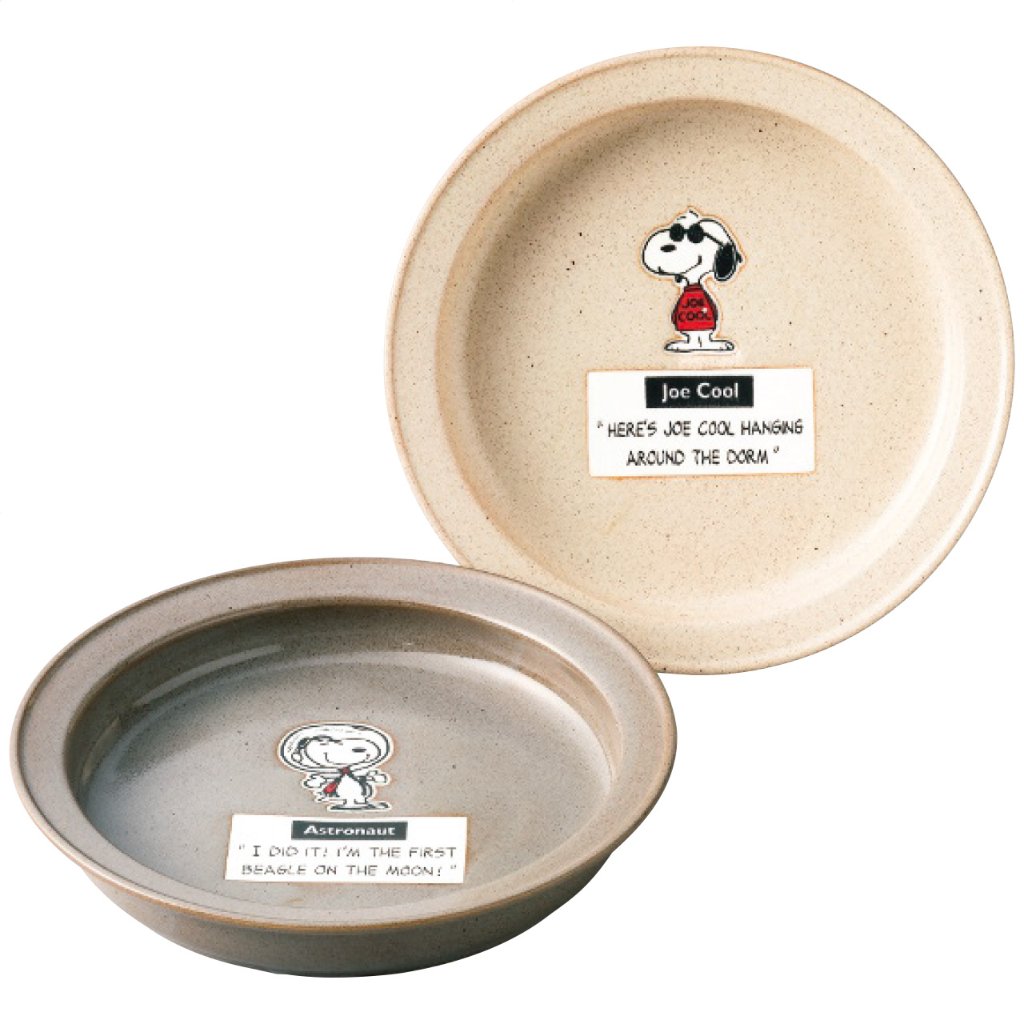 スヌーピー ペア カレー皿 Lセット ピーナッツの画像