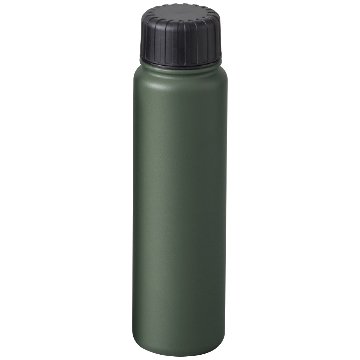 炭酸兼用 真空断熱ステンレスボトル 500ml カーキグレー 保冷 水筒 ククナの画像