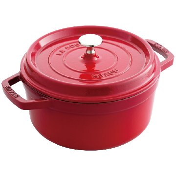 ピコ・ココット 両手鍋22cm チェリー 電磁調理器対応 オーブンOK ストウブの画像